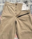 画像3: 40’s WW2 ARMY M-42 Cotton Khaki Chino Trousers "Special"(ガスフラップ付き)