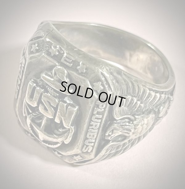 画像1: 1940’s~USN (US NAVY) Sterling Silver Ring