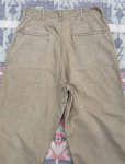 画像6: 40’s ARMY M1945 Cotton Khaki Chino Trousers (両シームダブルステッチ)