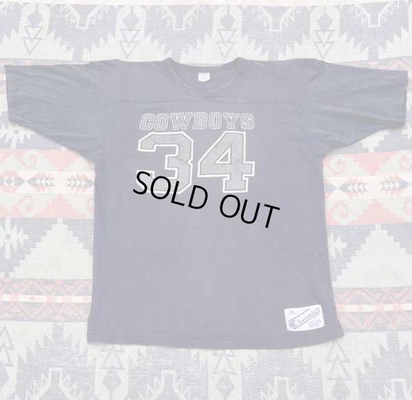 画像1:  ﻿ 80’s  Champion Cowboys 34(Dallas Cowboys)Football T Shirt