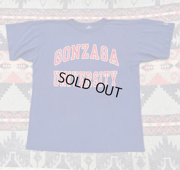 画像1: 80’s~ Champion Gonzaga Univ. Print Tee