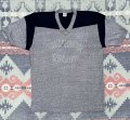70’s~Champion Blue Bar Tag V Neck Tee (XL)