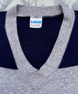 画像2: 70’s~Champion Blue Bar Tag V Neck Tee (XL) (2)
