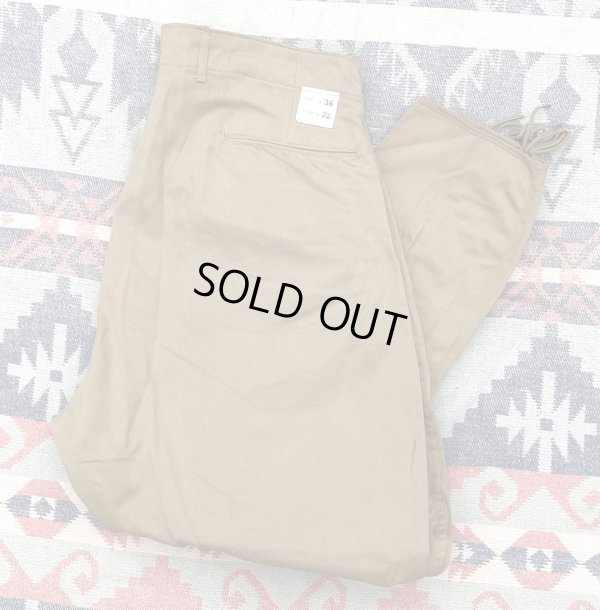 画像1: 1937’ Dead Stock ARMY Cotton Khaki Breeches (36x28)