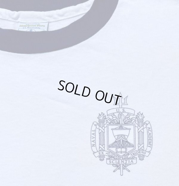 画像2: 90’s USNA (U.S. NAVAL ACADEMY) Official Ringer T-shirt