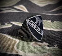 VN War ARMY 1st Cavalry Division (第1騎兵師団)  Silver Ring