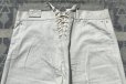 画像8: 30’s Dead Stock USN Lace Back White Cotton Sailor Pants(W32~33)