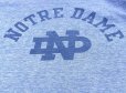画像2: 70’s Champion 染み込み "NOTRE DAME" 青杢 88/12 Tee (L)