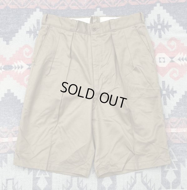 画像1: 1950’s Dead Stock US ARMY Cotton Khaki Chino Shorts(34-L)