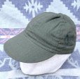 画像1: WWII AAF A-3 HBT Mechanic Cap Dead Stock (Missing Tag) (1)