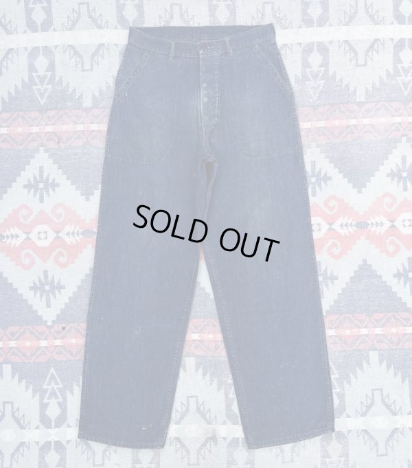 画像2: WW2 40’s US NAVY Denim Pants (ウエスト33)