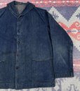 画像10: 40’s USN Shawl Collar Denim Jacket (42-44)