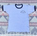 60’s~ Champion Products 青霜降り Ringer Tee 染み込みプリント