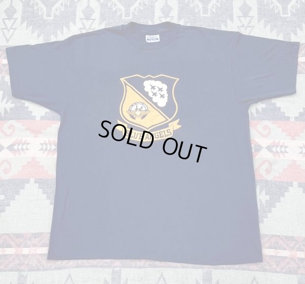 画像1: 80’s~ HANES "Blue Angels" 両面プリント入り T-Shirt(XL)