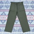 画像2: 60’s Dead Stock 初期型 ARMY OG107 Cotton Sateen Utility Trousers