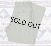 60’s Dead Stock 初期型 ARMY OG107 Cotton Sateen Utility Trousers