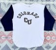 画像1: 70’s~Champion "CU" Baseball Tee(Large) 染み込みプリント (1)