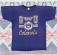 画像1: 80’s Champion USA George Washington Univ.  Print T-Shirt(L) (1)