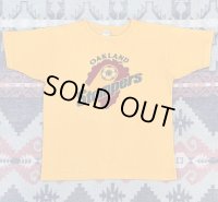 70’s Champion "Oakland Stompers" 染み込みプリント T-Shirt (L)