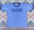 画像1: 70’s~ Champion "STANFORD"染み込みプリント Ringer Tee (1)