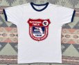 画像1: 80’s Champion 染み込みプリントRinger Tee (1)