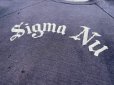 画像3: Circa 60’s "Sigma Nu" (ΣN)Print Short Sleeve Sweat Shirt(approx M-L)