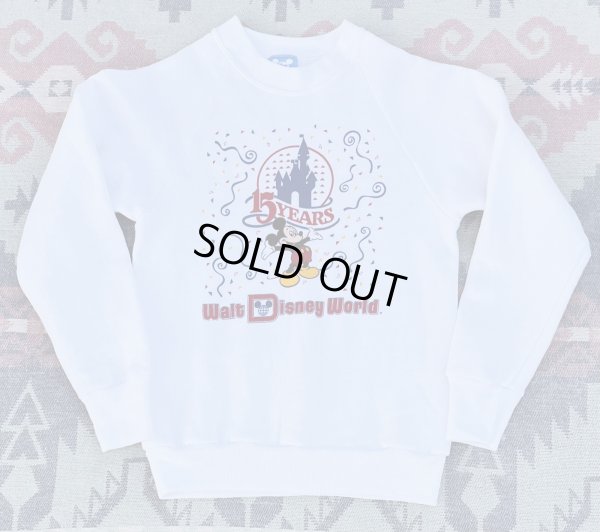 画像1:  1986’ "Walt Disney World 15 Year Anniversary"  Sweat Shirt (Youth L)