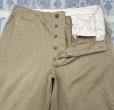 画像4: WW2 ARMY M-45 Cotton Khaki Chino Trousers (36x31)