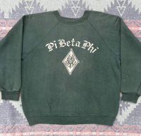 60’s~ Pi Beta Phi (ΠΒΦ) Flock Print Sweat Shirt