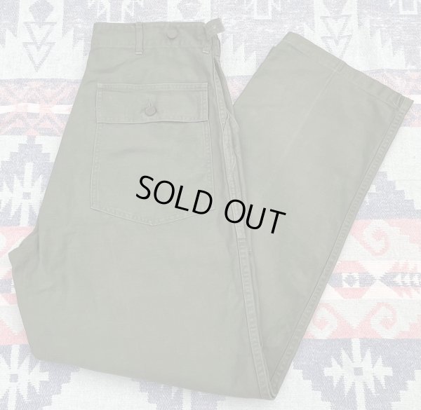 画像1: Late40’s~13スターメタルボタン ARMY M-47 Cotton Sateen Utility Trousers