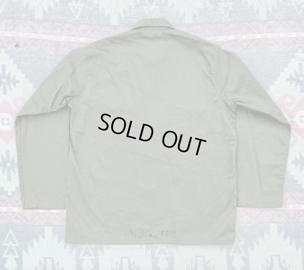 画像5: 40’s-50’ Civilian  ARMY Cotton Sateen Utility Shirt(ノンウォシュ)