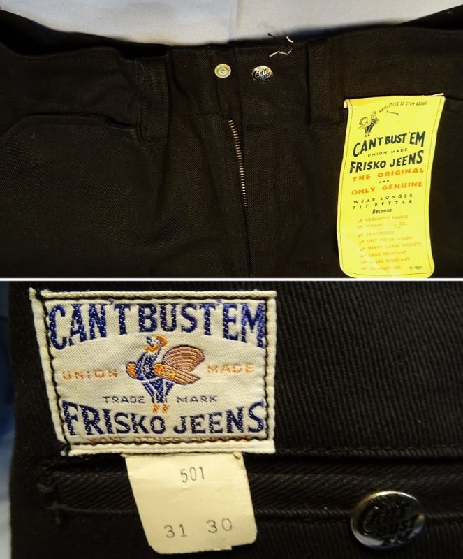 CAN’T BUT’EM FRISCO JEANS Dead Stock - AnchoR Vintage