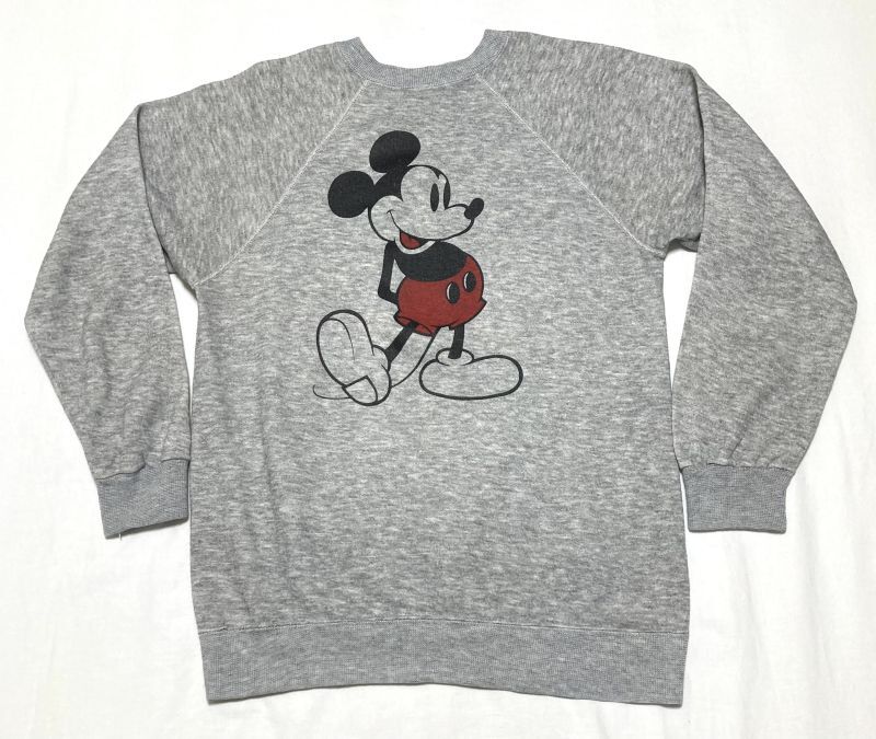 画像1: 80’s Disney "Mickey" Print Sweat Shirt