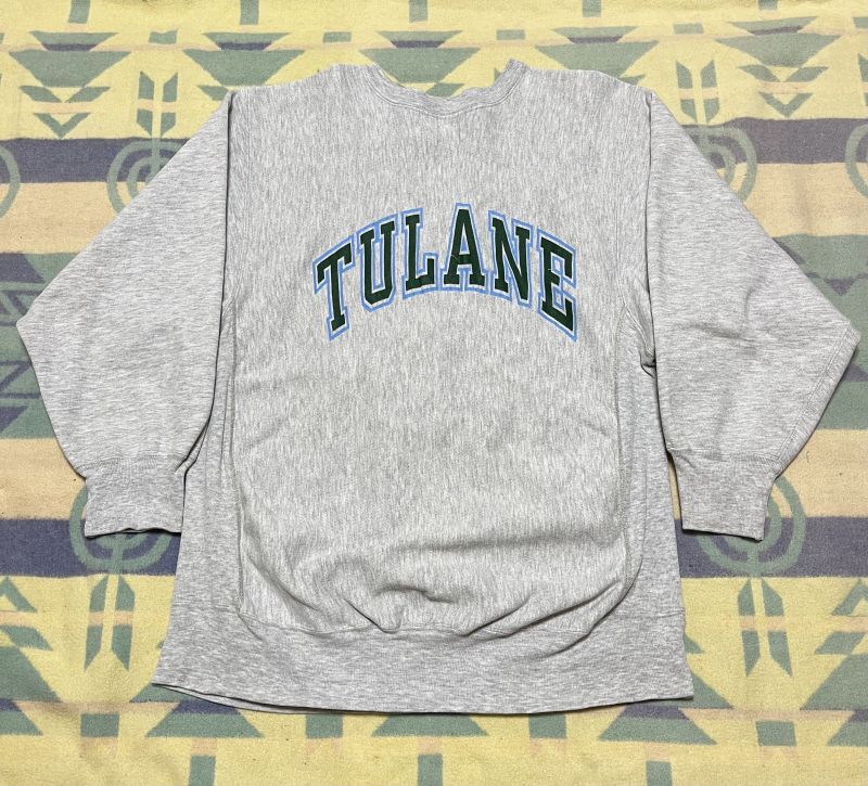 画像1: 80’s Champion Reverse Weave Sweat Shirt (XX-Large) "Tulane University" 