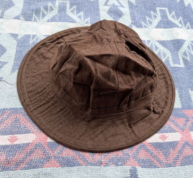 画像1: 1918’ N.O.S. ARMY Brown Denim Daisy Mae Hat