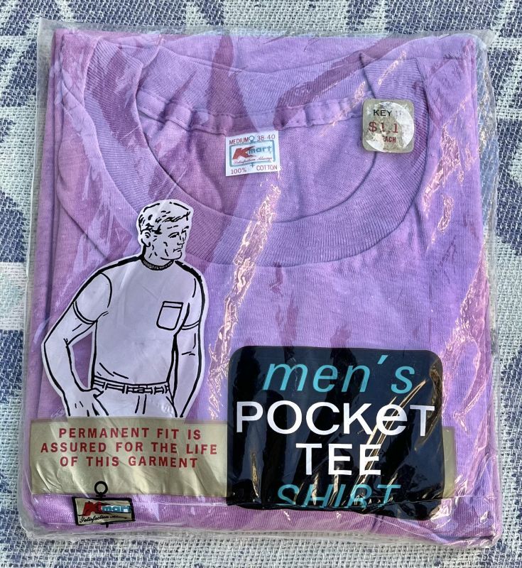 画像1: 70’s〜 K-Mart(FTUIT OF THE LOOM)Pocket Tee Shirt Dead Stock