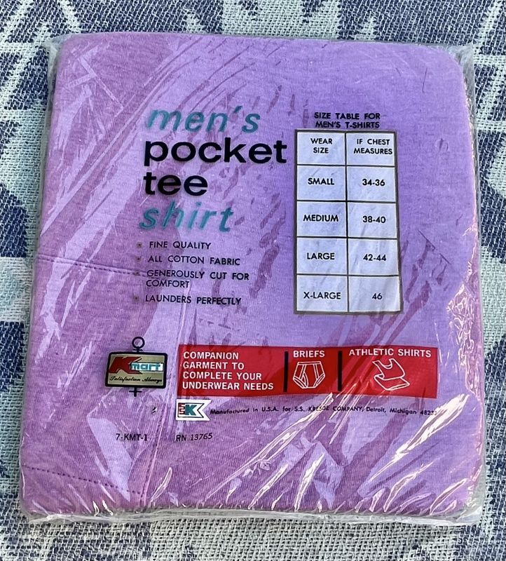 画像3: 70’s〜 K-Mart(FTUIT OF THE LOOM)Pocket Tee Shirt Dead Stock