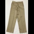 画像3: NOS ARMY Chino Trousers (33x31) コットンボタンチノ (3)