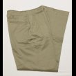 画像1: NOS ARMY M45 Khaki Chino Trousers (33x31) (1)