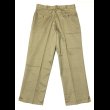 画像3: N.O.S. 50’s ARMY Cotton Khaki Chino Trousers (3)