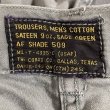 画像4: 50’s USAF Sage Green Shade 509 Utility Trousers (4)