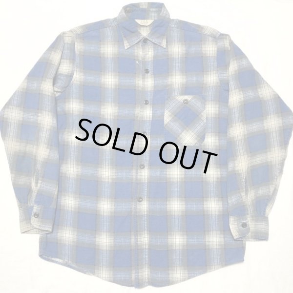 画像1: Circa 60’s JC Penney Print Flannel Shirt (M) (1)