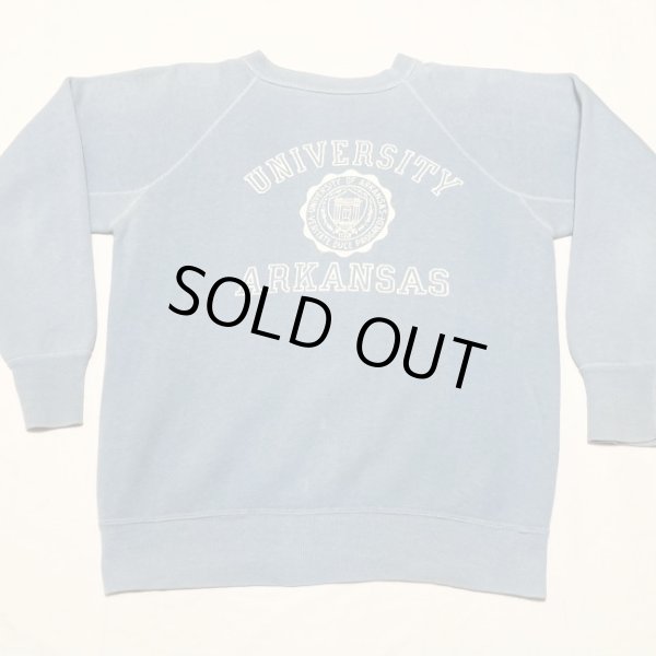 画像1: 60’s Arkansas Univ Sweat Shirt (1)