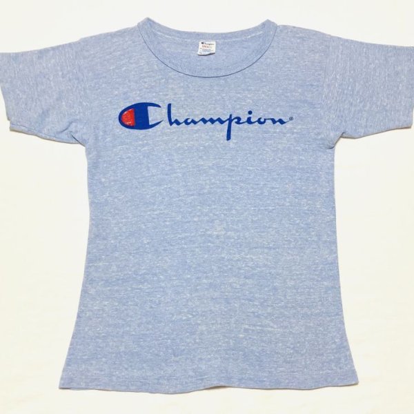 画像1: 80’s Champion 88/12 青杢Tシャツ (1)