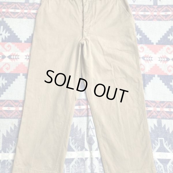 画像2: US ARMY M45 Cotton Khaki Trousers (2)