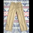 画像2: 50’s Cotton Khaki (ボタン) Chino Trousers (2)