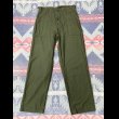 画像3: 50’s Dead Stock 初期型 OG-107 Cotton Sateen Utility Trousers (Medium) (3)