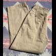 画像1: 60’s ARMY Cotton Khaki Chino Trousers (約33x30) (1)