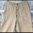 画像5: 40’s ARMY ダブルステッチCotton Khaki Trousers (5)