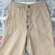 画像5: 40’s ARMY ダブルステッチCotton Khaki Trousers (5)